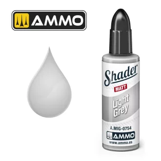   AMMO by MIG Jimenez - MATT SHADER Light Grey makettező kiegészítő 10 mL