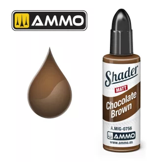   AMMO by MIG Jimenez - MATT SHADER Chocolate Brown makettező kiegészítő 10 mL