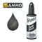 AMMO by MIG Jimenez - MATT SHADER Satin Black makettező kiegészítő 10 mL