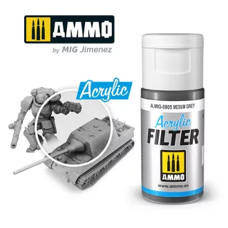   AMMO by MIG Jimenez - ACRYLIC FILTER Medium Grey makettező effekt 15 mL