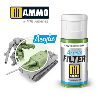   AMMO by MIG Jimenez - ACRYLIC FILTER Bright Green makettező effekt 15 mL