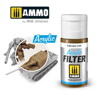   AMMO by MIG Jimenez - ACRYLIC FILTER Ochre makettező effekt 15 mL
