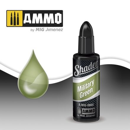AMMO by Mig MILITARY GREEN SHADER festék