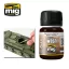 AMMO by MIG Jimenez - Dark Brown WASH for Green Vehicles bemosó 35 mL
