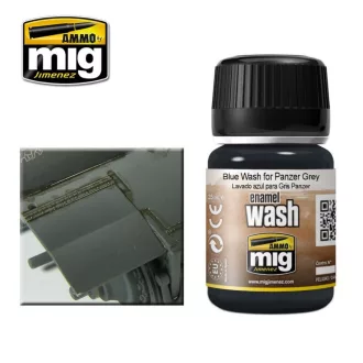   AMMO by MIG Jimenez - Blue WASH for Panzer Grey bemosó 35 mL