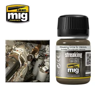   AMMO by MIG Jimenez - STREAKING Grime for Interiors makettező effekt 35 mL