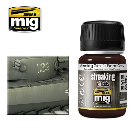 AMMO by Mig ENAMEL STREAKING GRIME FOR PANZER GREY