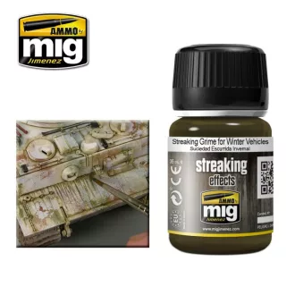   AMMO by MIG Jimenez - STREAKING Grime for Winter Vehicles makettező effekt 35 mL