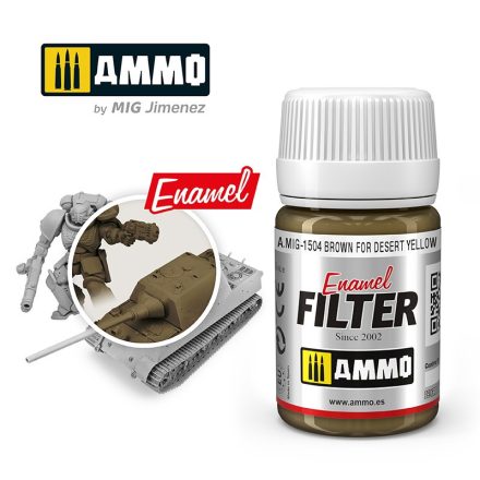 AMMO by Mig ENAMEL BROWN FOR DESERT YELLOW FILTER