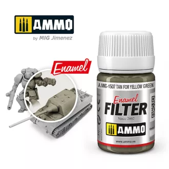   AMMO by MIG Jimenez - FILTER Tan for Yellow Green makettező effekt 35 mL