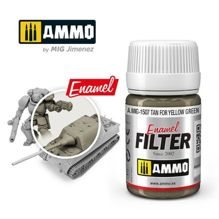 AMMO by Mig ENAMEL TAN FOR YELLOW GREEN FILTER