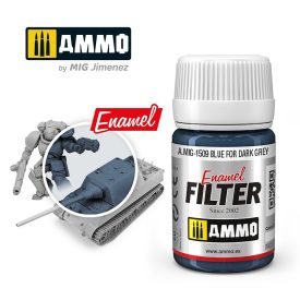 AMMO by Mig ENAMEL BLUE FOR DARK GREY FILTER