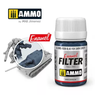  AMMO by MIG Jimenez - FILTER Blue for Dark Grey makettező effekt 35 mL