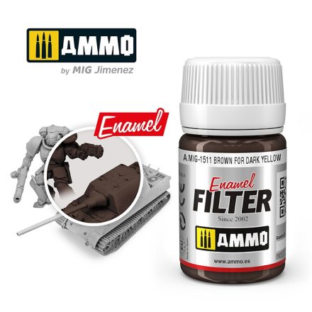 AMMO by Mig ENAMEL BROWN FOR DARK YELLOW FILTER