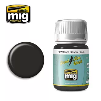   AMMO by MIG Jimenez - PLW Stone Grey for Black makettező kiegészítő 35 mL