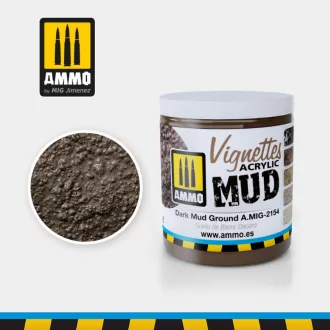   AMMO by MIG Jimenez - VIGNETTES Dark Mud Ground dioráma effekt 250 mL
