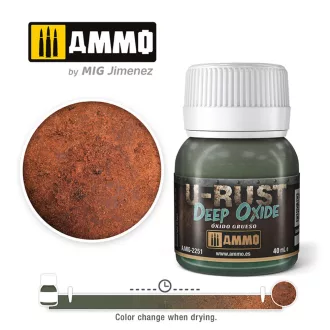   AMMO by MIG Jimenez - U-RUST Deep Oxide (40mL) makettező kiegészítő