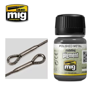 AMMO by MIG Jimenez - PIGMENT Polished Metal pigment 35 mL