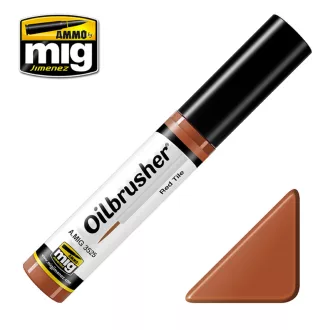   AMMO by MIG Jimenez - OILBRUSHER Red Tile makettező effekt 10 mL