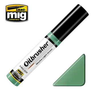   AMMO by MIG Jimenez - OILBRUSHER Mecha Light Green makettező effekt 10 mL