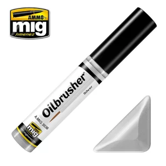 AMMO by Mig OILBRUSHER SILVER festék