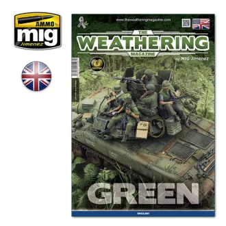   AMMO by MIG Jimenez - THE WEATHERING MAGAZINE 29 - Green (English) makettező kiadvány