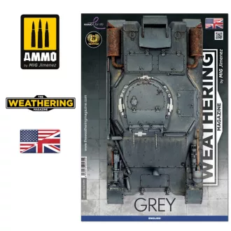   AMMO by MIG Jimenez - THE WEATHERING MAGAZINE 35 - Grey (English) makettező kiadvány