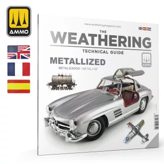   AMMO by MIG Jimenez - THE WEATHERING TECHNICAL GUIDE 01 - Metallized (English, Castellano, Français) makettező effekt