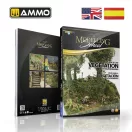 AMMO by MIG Jimenez - MODELLING SCHOOL - How to use Vegetation in your Dioramas (Multilingual) makettező könyv