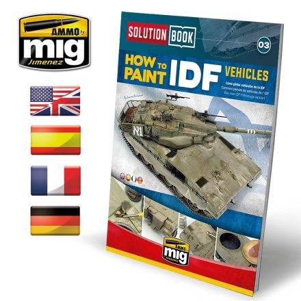 AMMO SOLUTION BOOK HOW TO PAINT IDF VEHICLES (Multilingual)