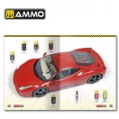 AMMO by MIG Jimenez - SOLUTION BOOK 24 - How to Paint and Lacquer Scale Cars (English, Castellano, Francais, Deutsch) makettező kiadvány