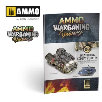   AMMO by MIG Jimenez - AMMO WARGAMING UNIVERSE Book 06 - Weathering Combat Vehicles (English, Castellano, Polski) makettező kiadvány