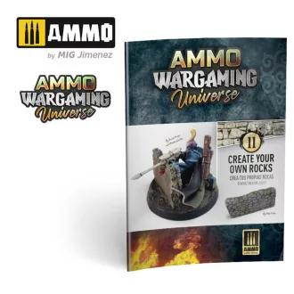   AMMO by MIG Jimenez - AMMO WARGAMING UNIVERSE Book 11 – Create your own Rocks (Multilingual Book) makettező kiadvány