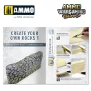 AMMO by MIG Jimenez - AMMO WARGAMING UNIVERSE Book 11 – Create your own Rocks (Multilingual Book) makettező kiadvány