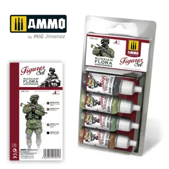   AMMO by MIG Jimenez - Russian Flora Uniforms Figures Set figura festék szett