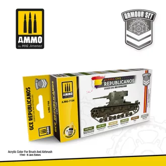   AMMO by MIG Jimenez - Spanish Civil War - Republicans Set makettező kiegészítő 17 mL / db
