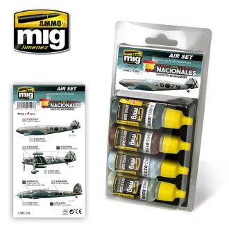   AMMO by MIG Jimenez - Spanish Civil War - Nationalists Air Set makettező kiegészítő 17 mL / db
