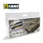 AMMO by MIG Jimenez - DRYBRUSH Set Green Colors makettező ecset 17 mL / db