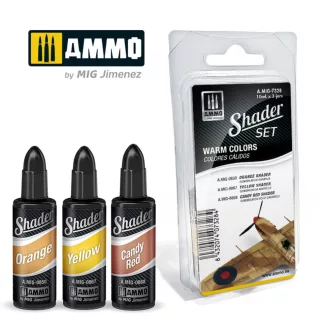   AMMO by MIG Jimenez - SHADER Set Warm Colors festékszett 17 mL / db
