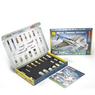   AMMO by MIG Jimenez - SOLUTION BOX 27 - How to Paint Metal Finished Aircraft makettfesték