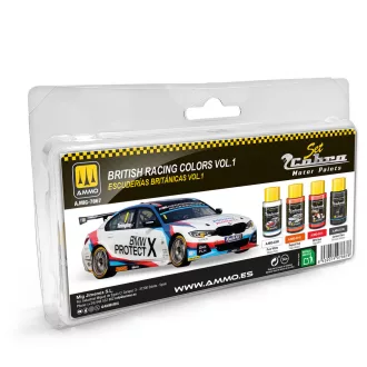   AMMO by MIG Jimenez - Cobra Motor British Racing Colors Vol.1 Set festékszett 30 mL / db