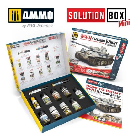 AMMO by Mig SOLUTION BOX MINI - How to paint WWII German winter vehicles