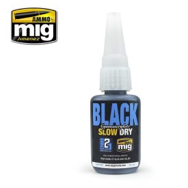 AMMO by Mig BLACK SLOW DRY CYANOACRYLATE