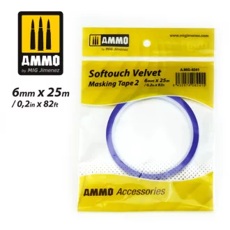   AMMO by MIG Jimenez - Softouch Velvet Masking Tape 2 (6mm x 25M) maszkoló