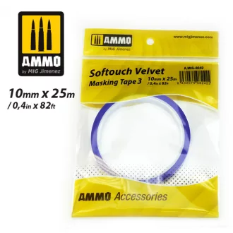   AMMO by MIG Jimenez - Softouch Velvet Masking Tape 3 (10mm x 25M) maszkoló