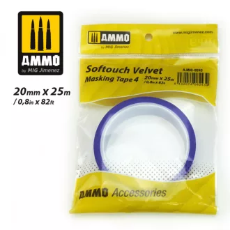   AMMO by MIG Jimenez - Softouch Velvet Masking Tape 4 (20mm x 25M) maszkoló