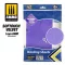 AMMO by MIG Jimenez - Softouch Velvet Masking Sheets 1mm Grid (x5 sheets, 290mm x 145mm, adhesive) maszkoló