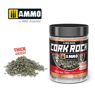   AMMO by MIG Jimenez - CREATE CORK Stone Grey Thick (Jar 100mL) makettező kiegészítő