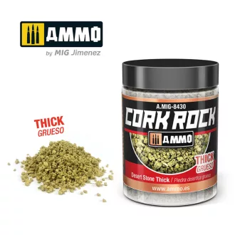   AMMO by MIG Jimenez - CREATE CORK Desert Stone Thick (Jar 100mL) makettező kiegészítő