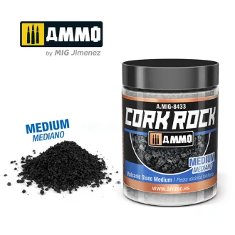   AMMO by MIG Jimenez - CREATE CORK Volcanic Rock Medium (Jar 100mL) makettező kiegészítő
